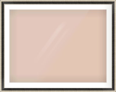 Black & Champagne Silver Spoon Frame for 40 × 30in artwork, with Smooth White Single Mount