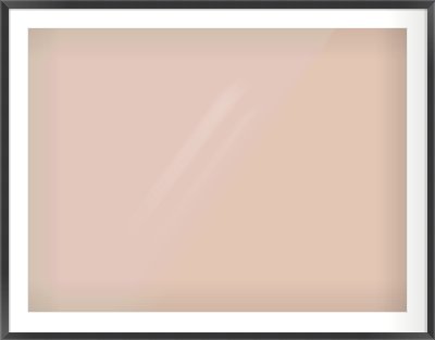 Brushed Black Flat Frame for 40 × 30in artwork, with Smooth White Single Mount