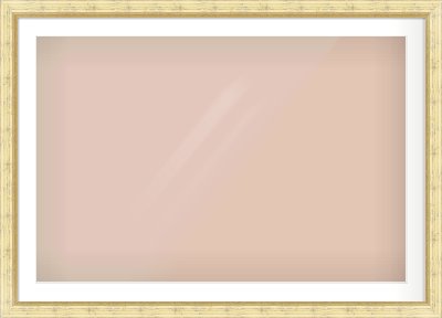 Gold Reverse Frame for 1050 × 700mm artwork, with Smooth White Single Mount