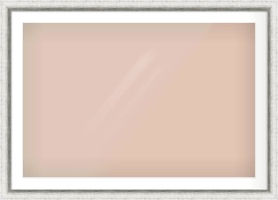 Silver Reverse Frame for 1050 × 700mm artwork, with Smooth White Single Mount