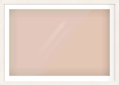 Ivory Driftwood Flat Frame for 1050 × 700mm artwork, with Smooth White Single Mount