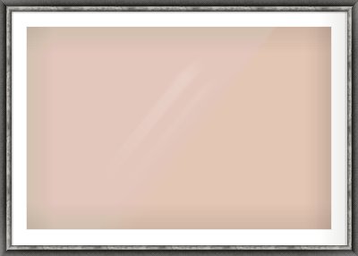 Black / Pewter Reverse Frame for 105 × 70cm artwork, with Smooth White Single Mount