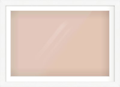 Natural Grain / White Stain Stepped Frame for 1050 × 700mm artwork, with Smooth White Single Mount