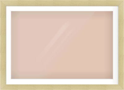 Silver Flat Frame for 1050 × 700mm artwork, with Smooth White Single Mount