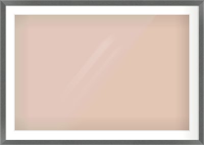 Dark Grey Flat Frame for 1050 × 700mm artwork, with Smooth White Single Mount