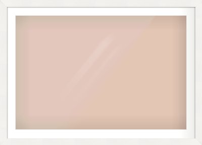White Beveled Frame for 1050 × 700mm artwork, with Smooth White Single Mount