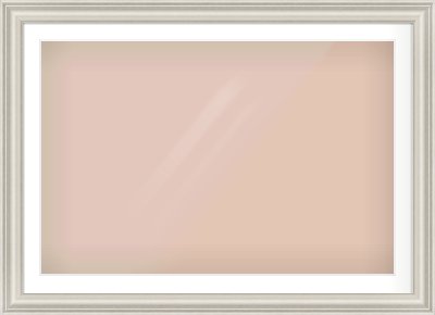 Silver Scoop Frame for 1050 × 700mm artwork, with Smooth White Single Mount