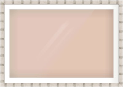 Silver Flat Frame for 1050 × 700mm artwork, with Smooth White Single Mount
