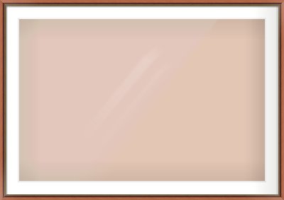 Brown Spoon Frame for 105 × 70cm artwork, with Smooth White Single Mount