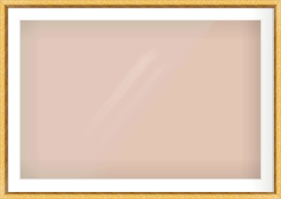 Gold Leaf Flat Frame for 1050 × 700mm artwork, with Smooth White Single Mount