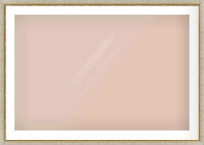 Silver Foil Flat Frame for 1050 × 700mm artwork, with Smooth White Single Mount
