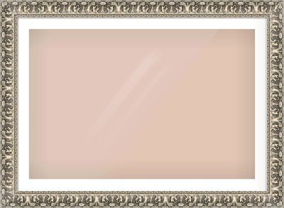 Silver Reverse Frame for 1050 × 700mm artwork, with Smooth White Single Mount
