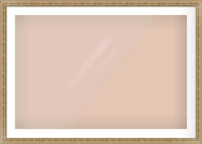 Distressed Gold Dome Frame for 1050 × 700mm artwork, with Smooth White Single Mount