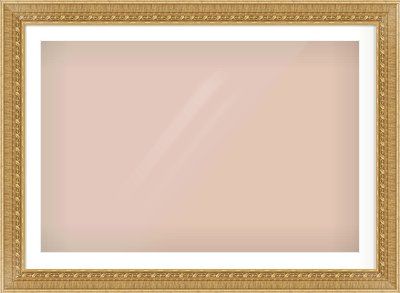 Gold Reverse Frame for 1050 × 700mm artwork, with Smooth White Single Mount