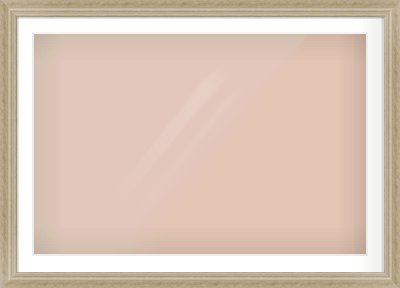 Ivory Scoop Frame for 1050 × 700mm artwork, with Smooth White Single Mount