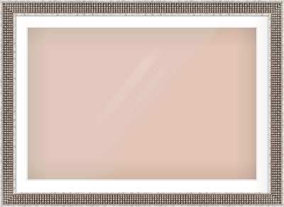 Silver Flat Frame for 1050 × 700mm artwork, with Smooth White Single Mount