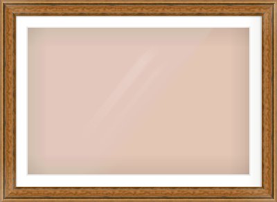 Gold Scoop Frame for 1050 × 700mm artwork, with Smooth White Single Mount