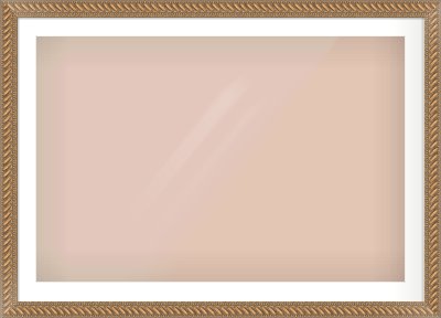 Gold Rope Frame for 1050 × 700mm artwork, with Smooth White Single Mount