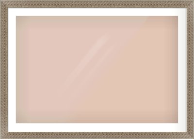 Silver Dome Frame for 1050 × 700mm artwork, with Smooth White Single Mount
