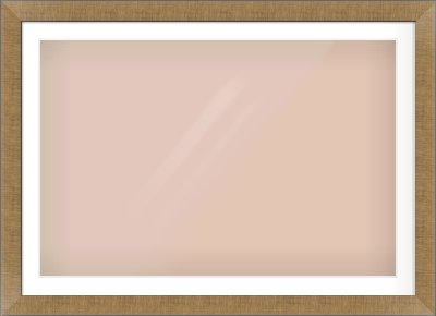 Bronze Flat Frame for 1050 × 700mm artwork, with Smooth White Single Mount