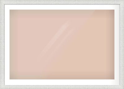 Silver Foil Flat Frame for 1050 × 700mm artwork, with Smooth White Single Mount