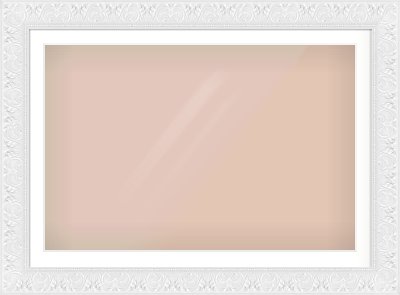 White Scoop Frame for 1050 × 700mm artwork, with Smooth White Single Mount