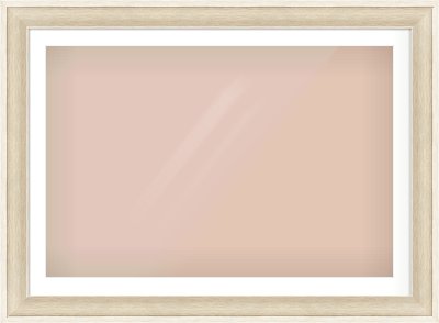 Silver / White Scoop Frame for 1050 × 700mm artwork, with Smooth White Single Mount