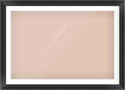Black Scoop Frame for 45 × 30in artwork, with Smooth White Single Mount