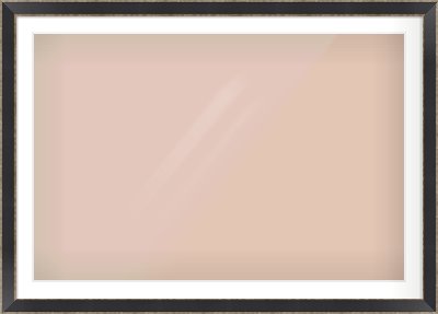 Black & Champagne Silver Bevel Frame for 45 × 30in artwork, with Smooth White Single Mount