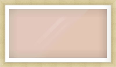 Silver Flat Frame for 1200 × 600mm artwork, with Smooth White Single Mount
