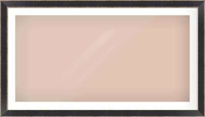 Black & Champagne Silver Bevel Frame for 1200 × 600mm artwork, with Smooth White Single Mount