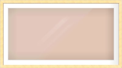 Gold Face, Black Sides Flat Frame for 1200 × 600mm artwork, with Smooth White Single Mount
