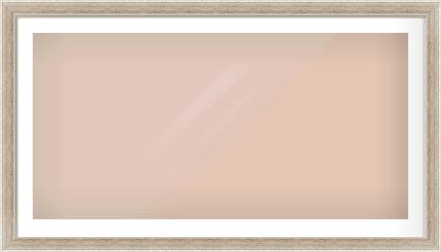 Silver Flat Frame for 1200 × 600mm artwork, with Smooth White Single Mount