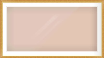 Gold Reverse Frame for 1200 × 600mm artwork, with Smooth White Single Mount