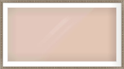 Silver Cushion Frame for 1200 × 600mm artwork, with Smooth White Single Mount