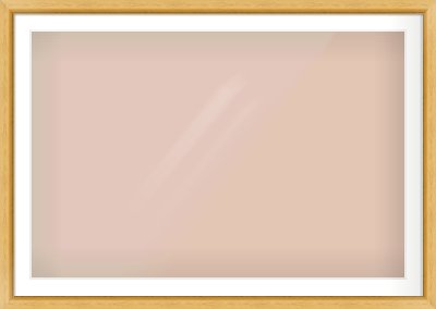 Natural Wood Reverse Frame for 120 × 80cm artwork, with Smooth White Single Mount