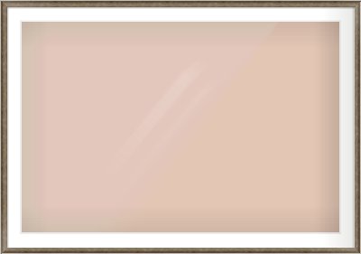 Silver Scoop Frame for 120 × 80cm artwork, with Smooth White Single Mount