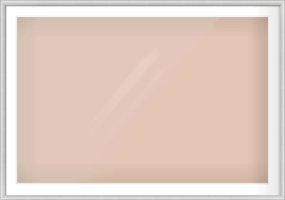 Silver Cushion Frame for 120 × 80cm artwork, with Smooth White Single Mount