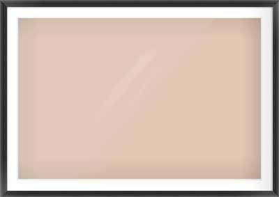 Black Scoop Frame for 120 × 80cm artwork, with Smooth White Single Mount