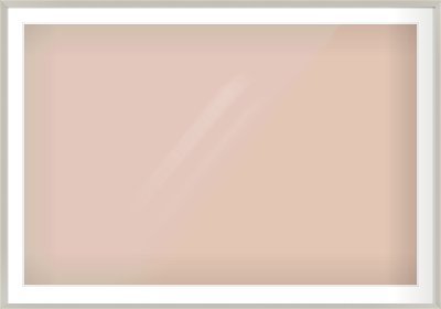 Grey Flat Frame for 120 × 80cm artwork, with Smooth White Single Mount