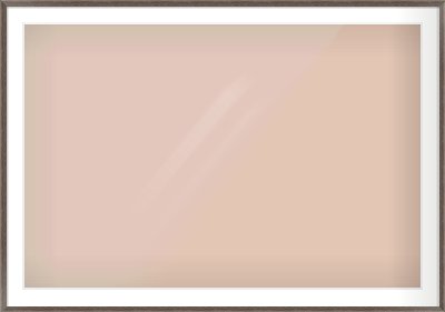 Dark Walnut Flat Frame for 120 × 80cm artwork, with Smooth White Single Mount