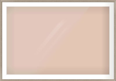Silver Cushion Frame for 120 × 80cm artwork, with Smooth White Single Mount