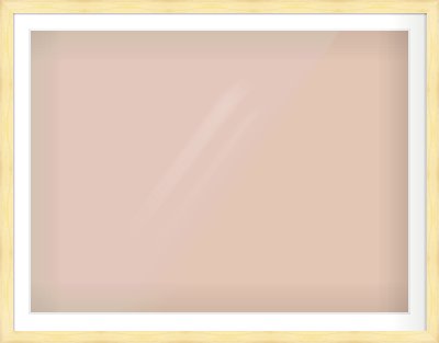 Natural Wood Stepped Flat Frame for 1200 × 900mm artwork, with Smooth White Single Mount