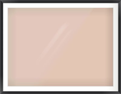 Black Flat Frame for 1200 × 900mm artwork, with Smooth White Single Mount