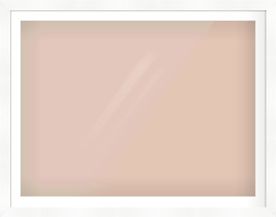 White Reverse Frame for 1200 × 900mm artwork, with Smooth White Single Mount