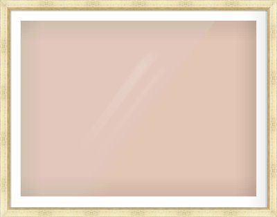 Gold Reverse Frame for 1200 × 900mm artwork, with Smooth White Single Mount