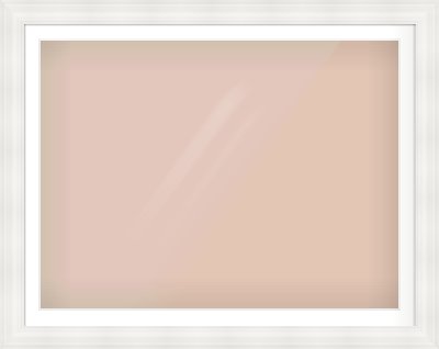 White Spoon Frame for 1200 × 900mm artwork, with Smooth White Single Mount