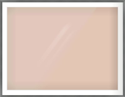 Dark Grey Flat Frame for 1200 × 900mm artwork, with Smooth White Single Mount