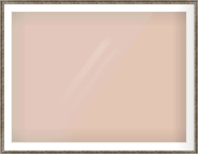 Silver Scoop Frame for 1200 × 900mm artwork, with Smooth White Single Mount