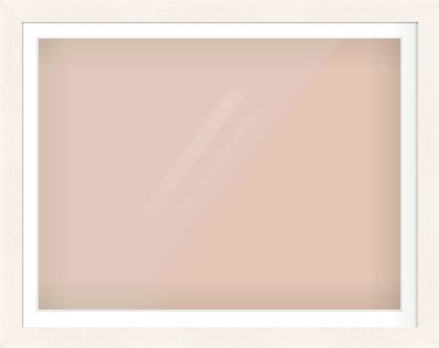 Ivory Driftwood Flat Frame for 1200 × 900mm artwork, with Smooth White Single Mount